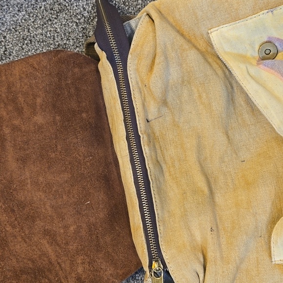 Vintage Selina Vaughan Royal Quality Brown& Tan Men's Bag Backpack - Picture 8 of 15